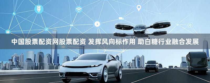 中国股票配资网股票配资 发挥风向标作用 助白糖行业融合发展