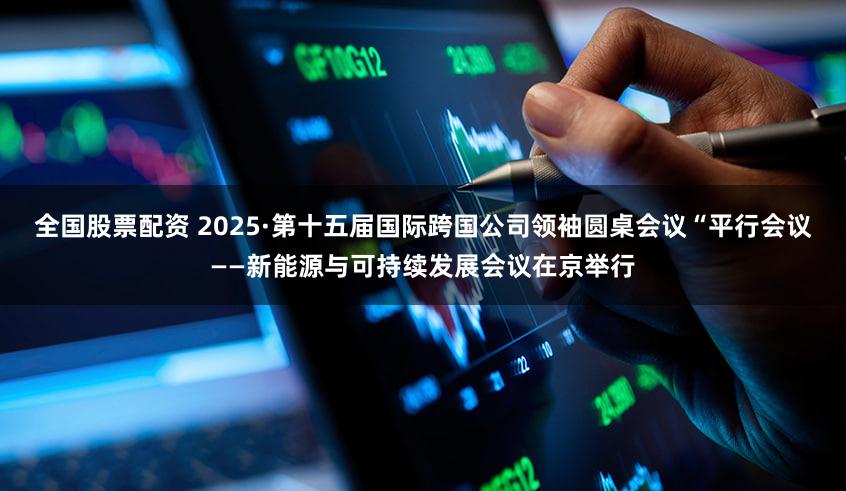 全国股票配资 2025·第十五届国际跨国公司领袖圆桌会议“平行会议——新能源与可持续发展会议在京举行