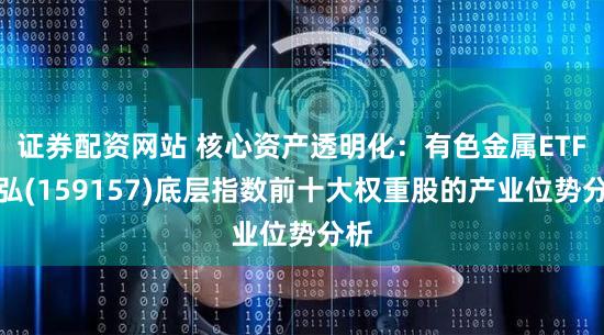 证券配资网站 核心资产透明化：有色金属ETF天弘(159157)底层指数前十大权重股的产业位势分析