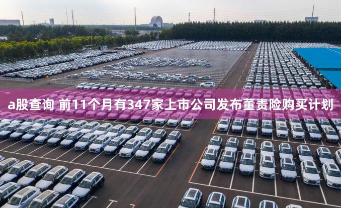 a股查询 前11个月有347家上市公司发布董责险购买计划